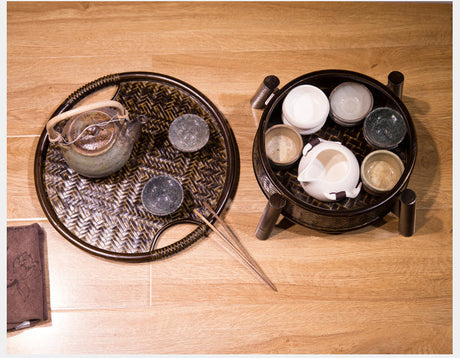 PAULOWNIA Harukaze Elegant Bamboo Tea Set from PAULOWNIA