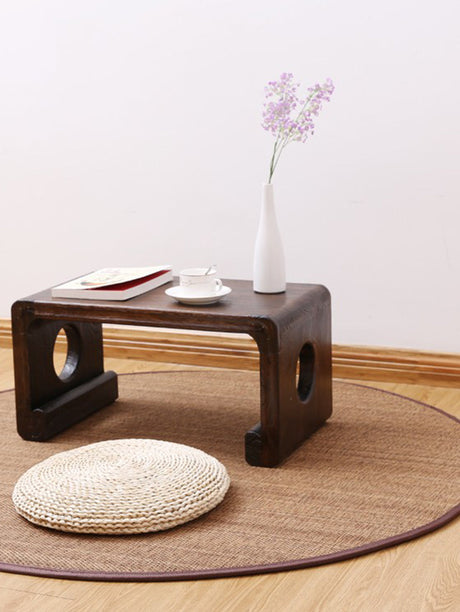 PAULOWNIA Haruki Eco-Friendly Round Yoga Mat Tatami Craft from PAULOWNIA