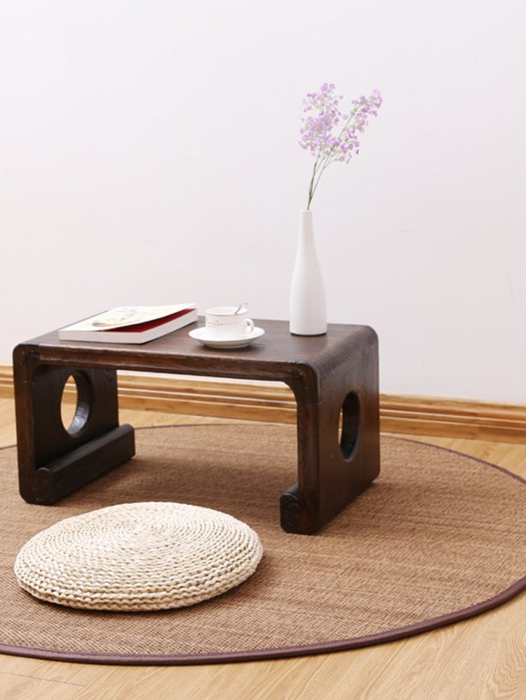 PAULOWNIA Haruki Eco-Friendly Round Yoga Mat Tatami Craft from PAULOWNIA