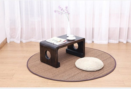 PAULOWNIA Haruki Eco-Friendly Round Yoga Mat Tatami Craft from PAULOWNIA