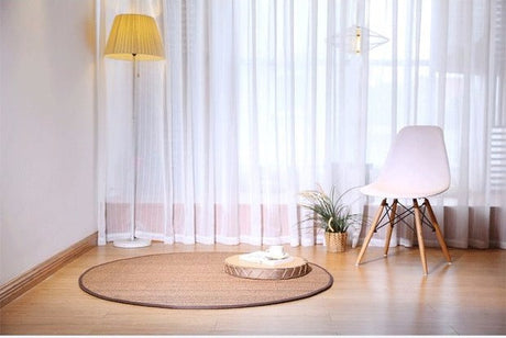 PAULOWNIA Haruki Eco-Friendly Round Yoga Mat Tatami Craft from PAULOWNIA