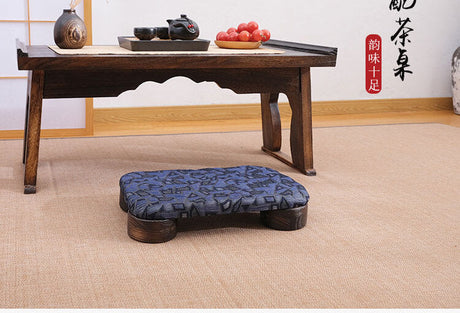 PAULOWNIA Haruki Elegant Solid Wood Chair & Tatami Style Kneeling Stool from PAULOWNIA