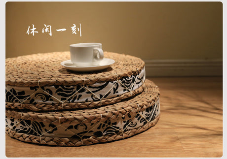PAULOWNIA Haruki Plush Cozy Tatami Bay Window Cushion from PAULOWNIA