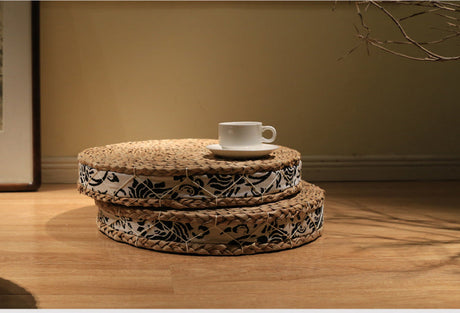 PAULOWNIA Haruki Plush Cozy Tatami Bay Window Cushion from PAULOWNIA