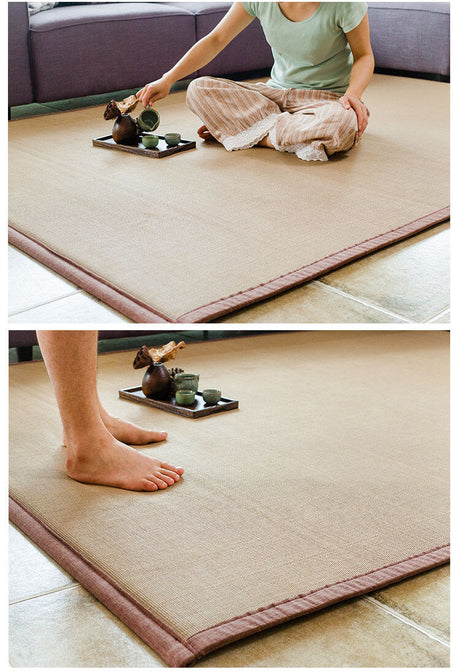 PAULOWNIA Haruki Plush Thickened Tatami Carpet from PAULOWNIA