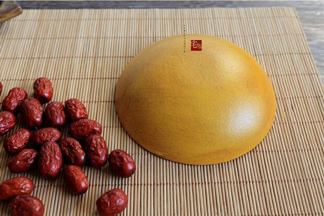 PAULOWNIA Harukiyo Elegant Hand-Painted Wooden Fruit Basin from PAULOWNIA