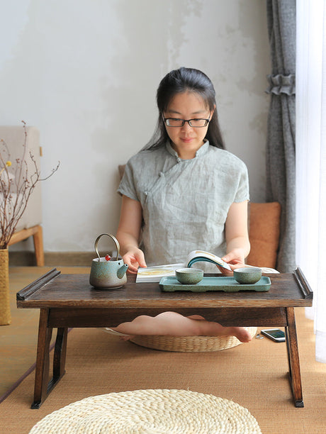 PAULOWNIA Haruko Elegant Solid Wood Coffee Table from PAULOWNIA