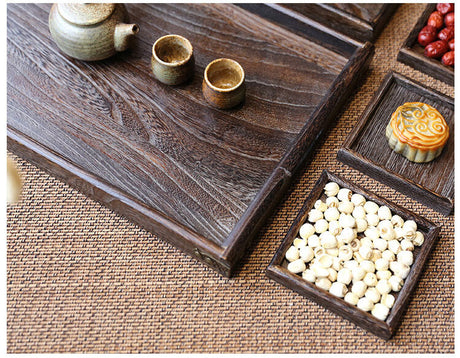 PAULOWNIA Hiroshi Modern Japanese Solid Wood Tea Tray Set from PAULOWNIA
