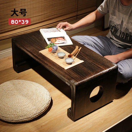 PAULOWNIA Hokkaido Unique Solid Wood Bay Table from PAULOWNIA