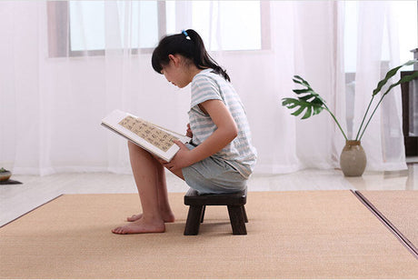 PAULOWNIA Isolde Eco-Friendly Wooden Footstool Coffee Table from PAULOWNIA