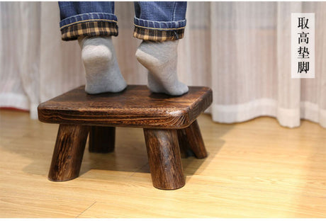 PAULOWNIA Isolde Eco-Friendly Wooden Footstool Coffee Table from PAULOWNIA