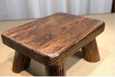 PAULOWNIA Isolde Eco-Friendly Wooden Footstool Coffee Table from PAULOWNIA