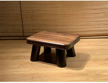 PAULOWNIA Isolde Eco-Friendly Wooden Footstool Coffee Table from PAULOWNIA