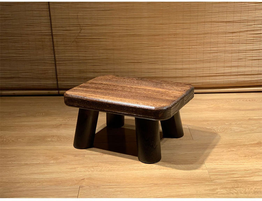 PAULOWNIA Isolde Eco-Friendly Wooden Footstool Coffee Table from PAULOWNIA