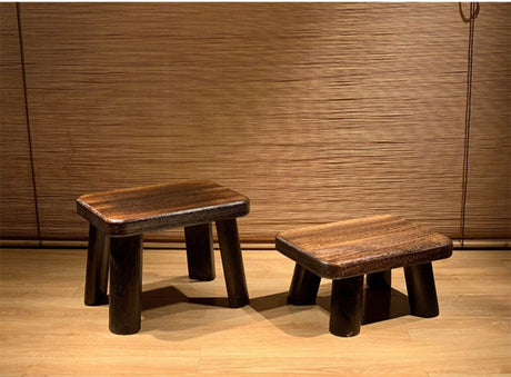 PAULOWNIA Isolde Eco-Friendly Wooden Footstool Coffee Table from PAULOWNIA