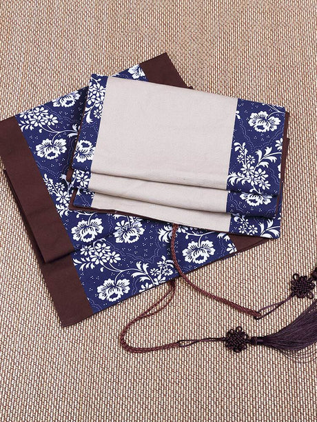 PAULOWNIA Isolde Elegant Cotton Linen Table Flag Cushion from PAULOWNIA
