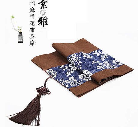 PAULOWNIA Isolde Elegant Cotton Linen Table Flag Cushion from PAULOWNIA