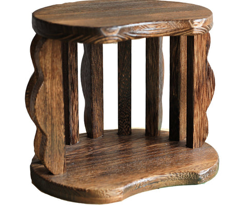 PAULOWNIA Isolde Rustic Wooden Teapot Set with Accessory Storage from PAULOWNIA