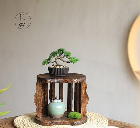 PAULOWNIA Isolde Rustic Wooden Teapot Set with Accessory Storage from PAULOWNIA