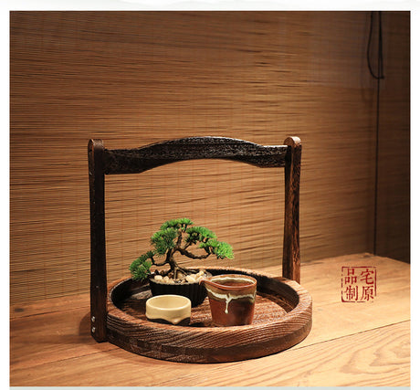 PAULOWNIA Kaori Elegant Vintage Tea Ceremony Fruit Basket from PAULOWNIA