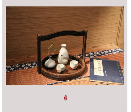 PAULOWNIA Kaori Elegant Vintage Tea Ceremony Fruit Basket from PAULOWNIA