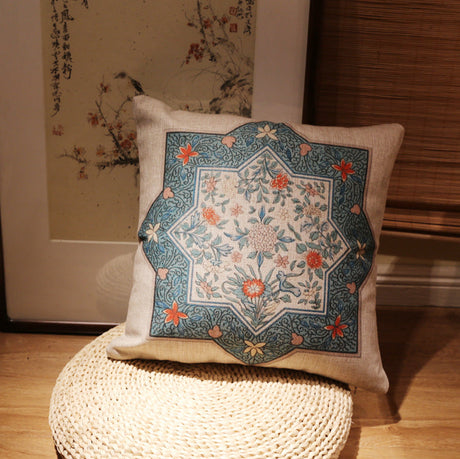 PAULOWNIA Kaori Vintage Chic Cotton & Linen Pillow from PAULOWNIA