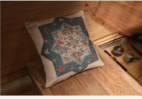PAULOWNIA Kaori Vintage Chic Cotton & Linen Pillow from PAULOWNIA