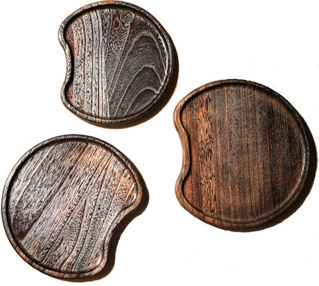 PAULOWNIA Katsumi Elegant Roasted Wood Tray from PAULOWNIA