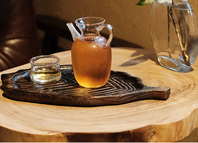 PAULOWNIA Katsumi Elegant Roasted Wood Tray from PAULOWNIA