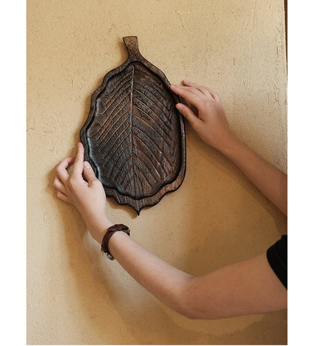 PAULOWNIA Katsumi Elegant Roasted Wood Tray from PAULOWNIA