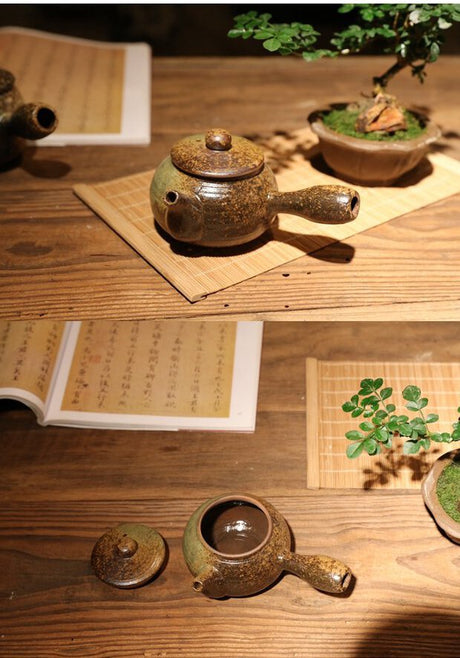 PAULOWNIA Kenji Elegant Handmade Teapot Set from PAULOWNIA