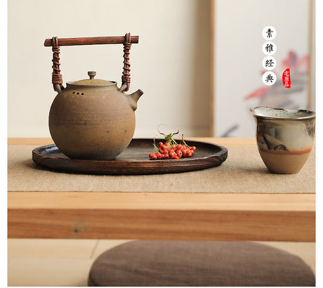 PAULOWNIA Kenji Elegant Natural Wood Detachable Tea Set from PAULOWNIA