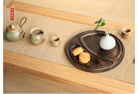 PAULOWNIA Kenji Elegant Natural Wood Detachable Tea Set from PAULOWNIA