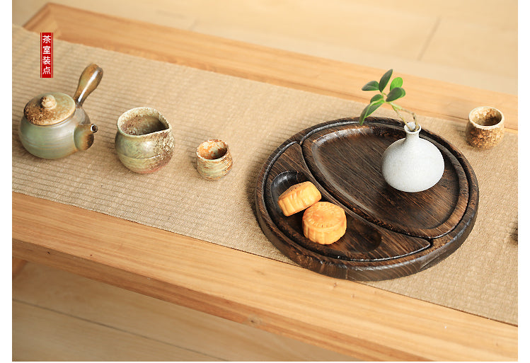 PAULOWNIA Kenji Elegant Natural Wood Detachable Tea Set from PAULOWNIA