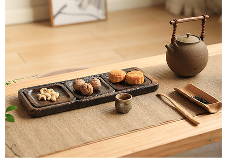 PAULOWNIA Kenji Elegant Natural Wood Detachable Tea Set from PAULOWNIA