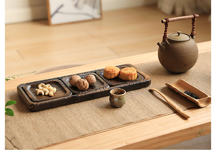PAULOWNIA Kenji Elegant Natural Wood Detachable Tea Set from PAULOWNIA