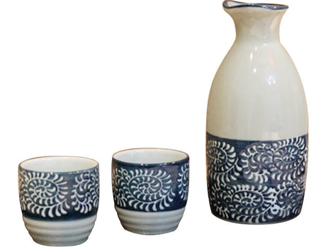 PAULOWNIA Kenzo Elegant Ceramic Wine Glass Set from PAULOWNIA