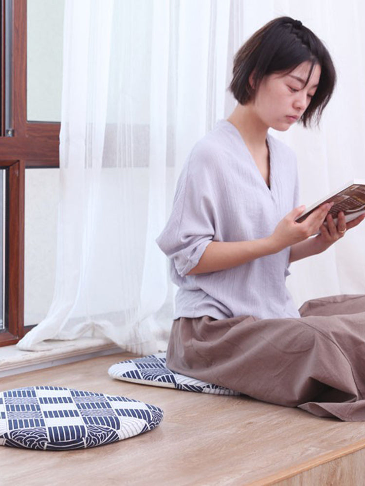 PAULOWNIA Kintaro Breathable Soft Cotton Square Pillow from PAULOWNIA