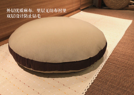 PAULOWNIA Marisol Cozy Cotton Linen Meditation Mat from PAULOWNIA