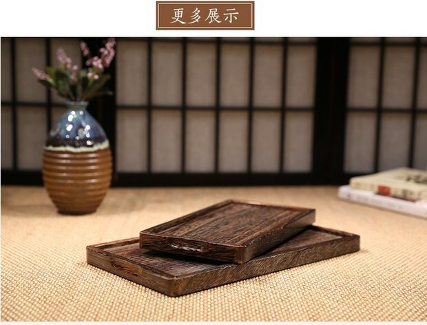PAULOWNIA Masanori Rustic Handmade Tea Tray from PAULOWNIA