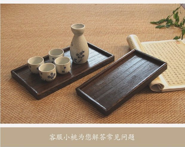 PAULOWNIA Masanori Rustic Handmade Tea Tray from PAULOWNIA