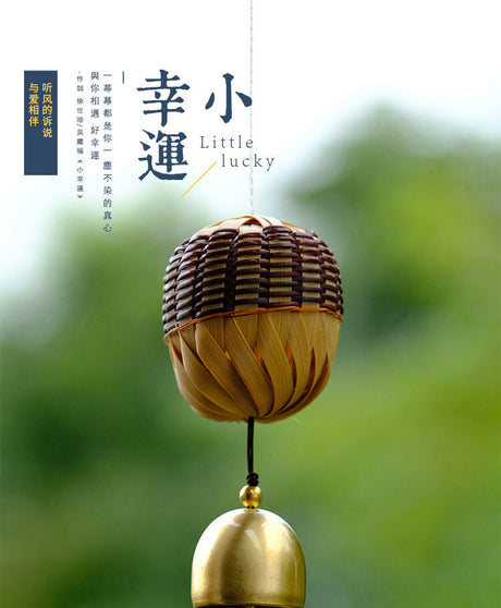 PAULOWNIA Santiago Uplifting Decorative Copper Wind Chime from PAULOWNIA