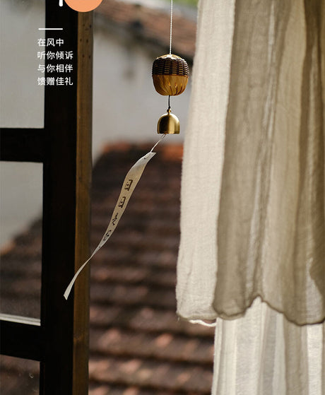PAULOWNIA Santiago Uplifting Decorative Copper Wind Chime from PAULOWNIA