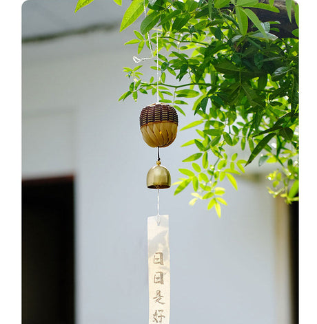 PAULOWNIA Santiago Uplifting Decorative Copper Wind Chime from PAULOWNIA