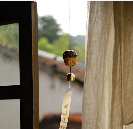 PAULOWNIA Santiago Uplifting Decorative Copper Wind Chime from PAULOWNIA