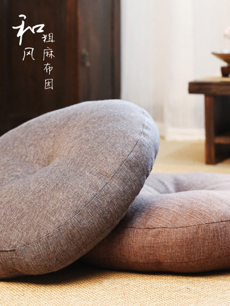 PAULOWNIA Takamatsu Cozy Thick Circular Cushion Meditation Futon from PAULOWNIA