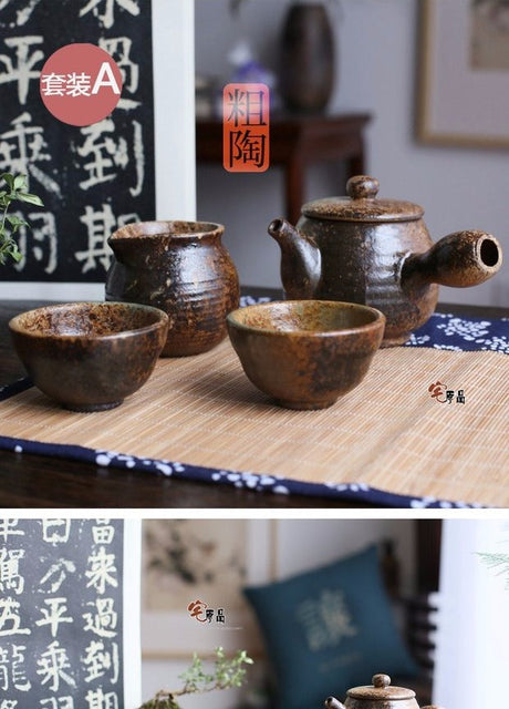 PAULOWNIA Takayama Artisanal Japanese Tea Set Handcrafted 4-Piece Set from PAULOWNIA