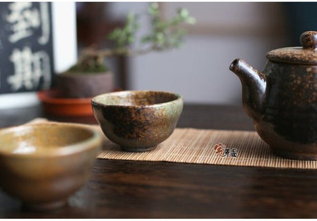 PAULOWNIA Takayama Artisanal Japanese Tea Set Handcrafted 4-Piece Set from PAULOWNIA