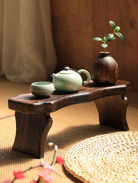 PAULOWNIA Thimbleton Organic Solid Wood Meditation Bench from PAULOWNIA