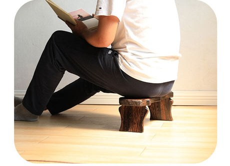 PAULOWNIA Thimbleton Organic Solid Wood Meditation Bench from PAULOWNIA